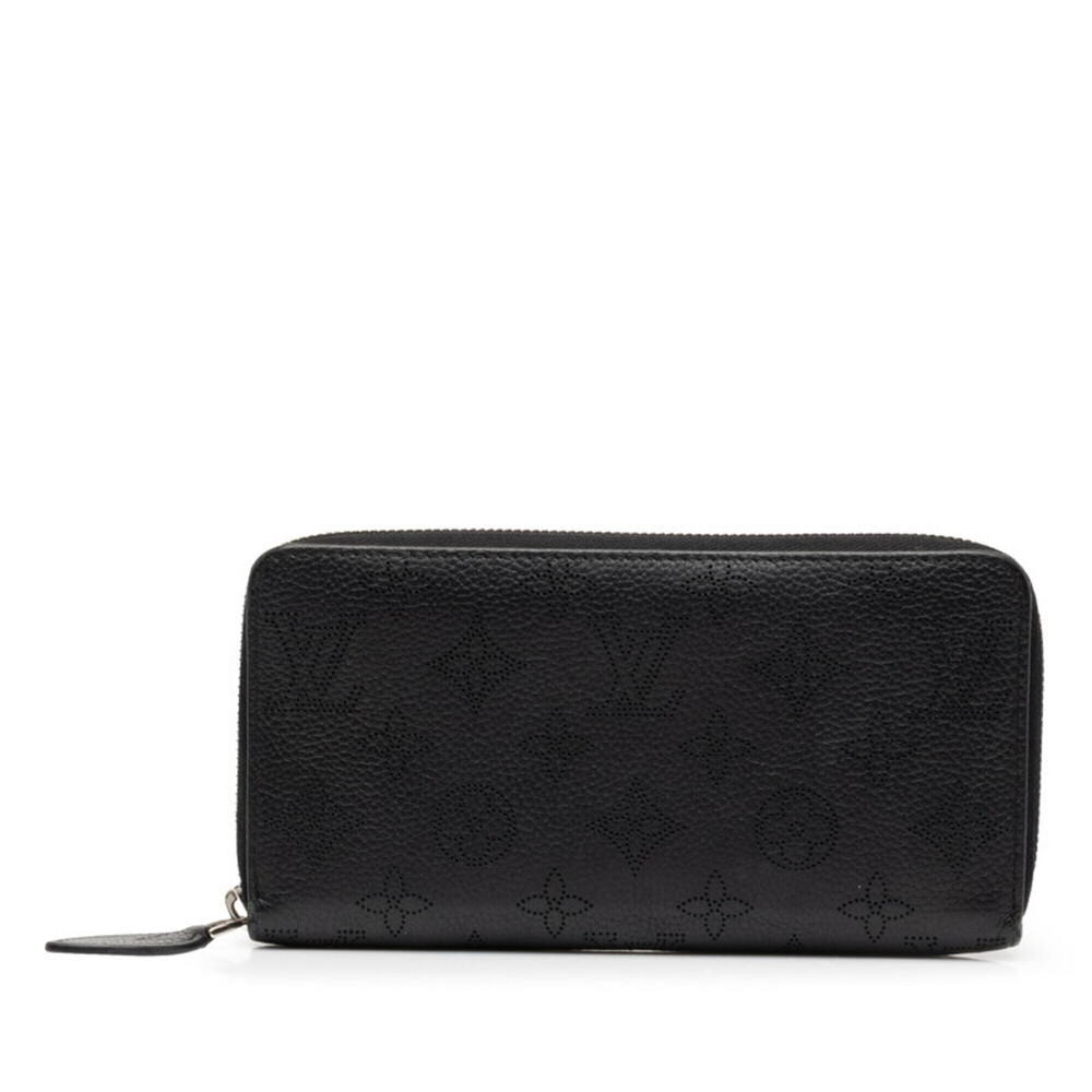 Louis Vuitton Monogram Mahina Zippy Wallet Round Zip Long M61867 Noir Black L...